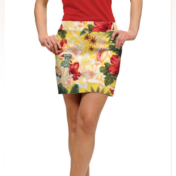 LOUDMOUTH Waikiki Women's Classic golf Skort/Skirt | size xs - Picture 2 of 5